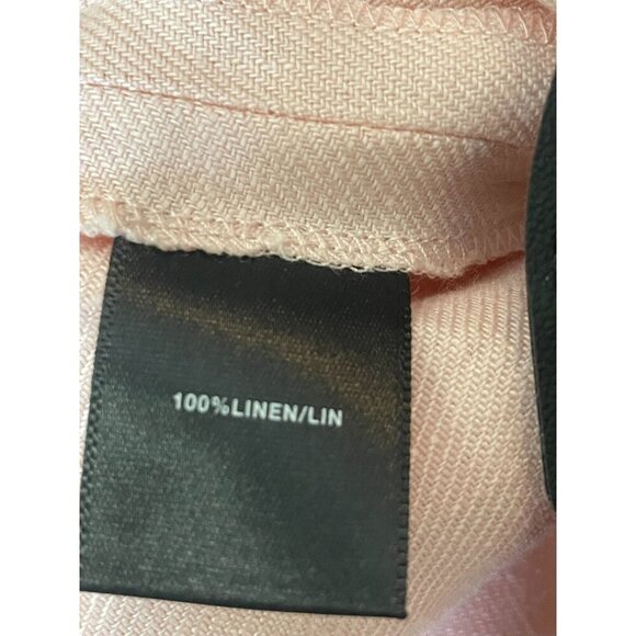 Lafayette 148 Barrow Light Pink Pants SIZE 4 100% Linen - Picture 6 of 6